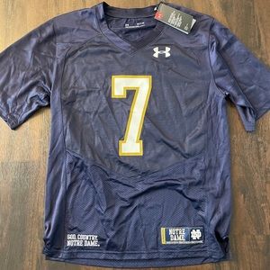 Notre dame under armour jersey small